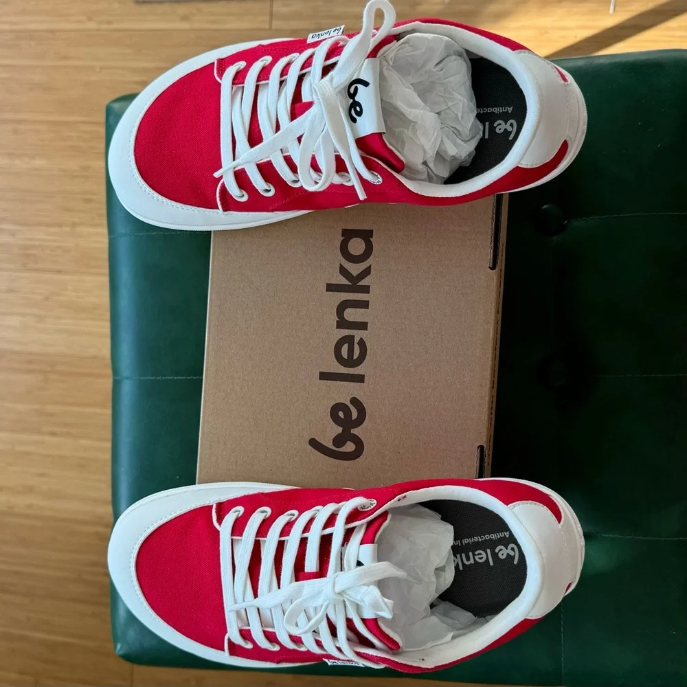 New barefoot Be Lenka Women's Red Sneakers, size eu 40, us 9, unisex - Picture 6 of 11